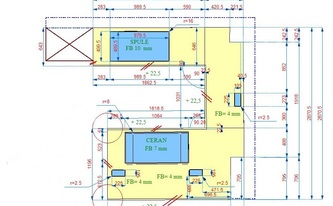 CAD Zeichnung der Dekton Sirius Arbeitsplatten