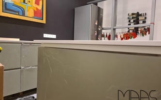 Montage der Silestone Arbeitsplatten Iconic White in Frankfurt am Main