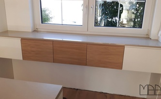 Silestone Arbeitsplatten in 2 cm Stärke in Frankfurt am Main montiert