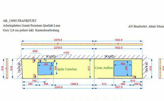 Areitsplatten Projekte - Produktionsplan
