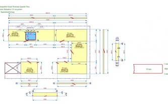 AutoCad Zeichnung der Granit Nero Assoluto Zimbabwe Arbeitsplatten