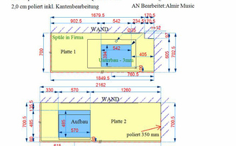 Silestone Arbeitsplatten Projekte - Produktionsplan