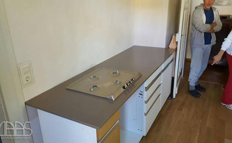 Silestone Küche poliert