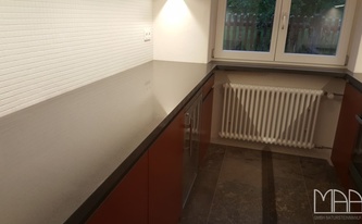 Küche mit Silestone Marengo Arbeitsplatten