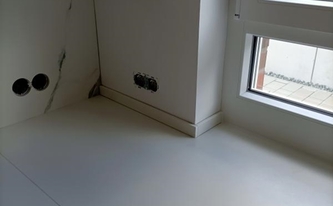 Porcelanosa Arbeitsplatten und Rückwände Aria White in Geesthacht montiert