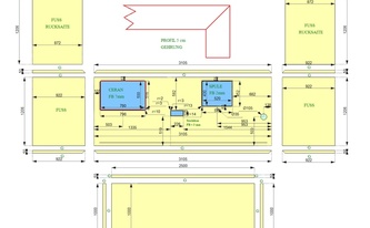 CAD Zeichnung der Küche in Gelsenkirchen