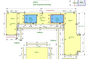 CAD Zeichnung der IKEA Landhausküche