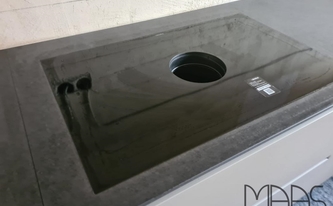 Bora Kochfeld in der Dekton Arbeitsplatte Eter