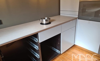 Infinity Arbeitsplatte Concrete Light mit Invisacook