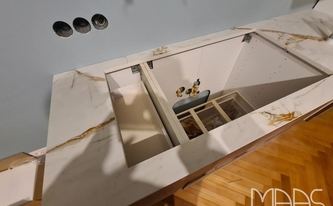 Dekton Arbeitsplatte Reverie mit Ausschnitt