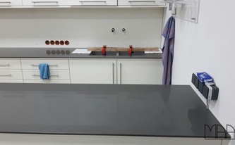 Polierte Silestone Arbeitsplatten Cemento Spa