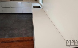 Volcano Oberfläche der Silestone Arbeitsplatten Blanco Zeus Extreme