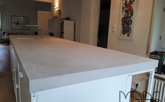 Infinity Arbeitsplatte Chianca di Ostuni mit Invisacook