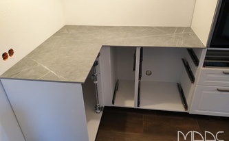 Neolith Arbeitsplatte  Zaha Stone in Heilbronn montiert