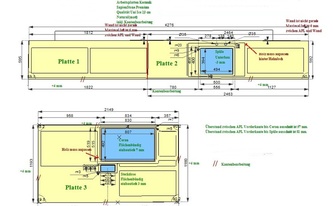 CAD Zeichnung der Küche in Heiligenhausen