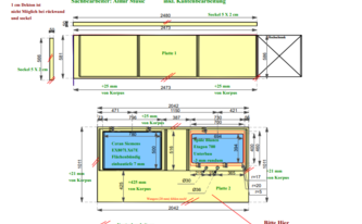 CAD Zeichnung der Küche in Herzebrock-Clarholz
