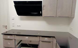 Granit Arbeitsplatten Devil Black in Ingolstadt montiert