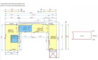 CAD Zeichnung Arbeitsplatten