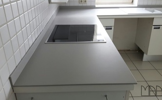 Ceranfeld in der Dekton Ventus Arbeitsplatte