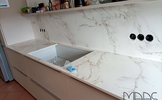 Dekton Arbeitsplatten und Rückwände Entzo in Kelkheim montiert