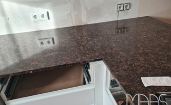 Polierte Granit Arbeitsplatten Tan Brown