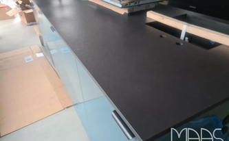 UltraMatt Oberfläche der Dekton Arbeitsplatte Sirius