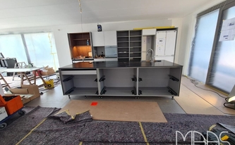 Küche in Koblenz mit Keramik SapienStone Arbeitsplatte Dark Marquina
