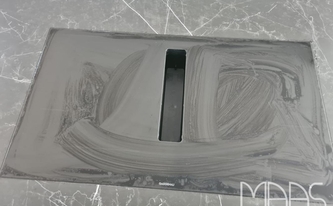 Keramik SapienStone Arbeitsplatte Dark Marquina mit Kochfeld
