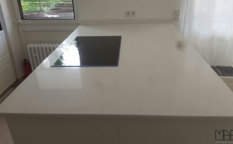 Montage in Köln - Caesarstone 5141 Frosty Carrina Arbeitsplatten