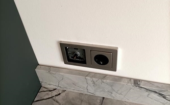 Marmor Wischleisten Super White Calacatta in 8 cm Höhe