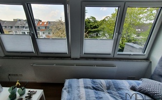 Montage der Granit Fensterbänke Kashmir White in Köln
