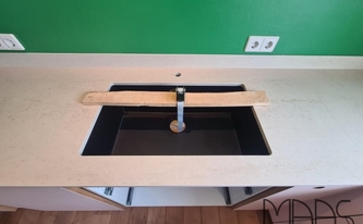 Dekton Arbeitsplatte Danae mit Unterbauspüle
