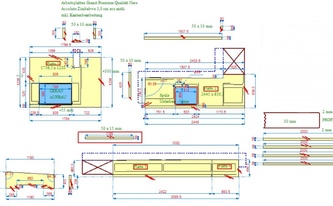 CAD Zeichnung der Granit Produkte