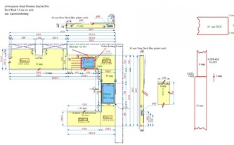 Arbeitsplatten und Sockelleisten CAD Zeichnung