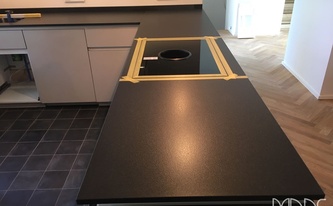 Granit Arbeitsplatten und Wischleisten Devil Black