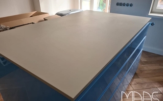 UltraMatt Oberflächen der Dekton Arbeitsplatten Aeris