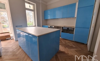 Küche in Köln mit Dekton Arbeitsplatten Aeris