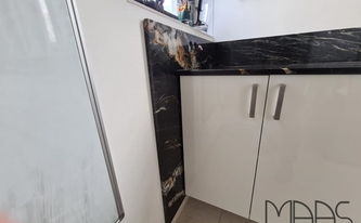 Granit Rückwände Belvedere in Köln montiert