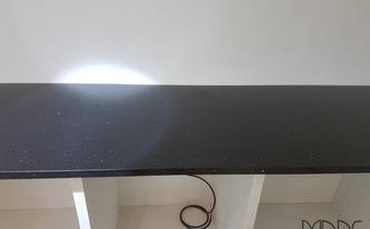 Polierte Silestone Arbeitsplatten Negro Stellar