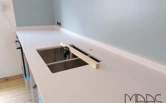 Silestone Arbeitsplatte Blanco Zeus Extreme mit Unterbauspüle