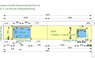 CAD Zeichnung der zwei Neolithplatten