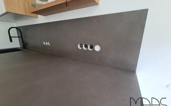 Neolith Arbeitsplatten und Rückwand Barro neolith mit Satin Oberflächen