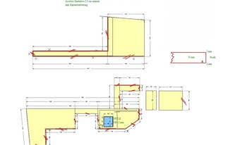 CAD Zeichnung der Outdoor Küche