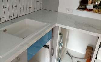 Porcelanosa Arbeitsplatte Glem White in 1,2 cm Stärke