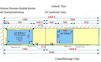 Silestone  Arbeitsplatte - Produktionsplan