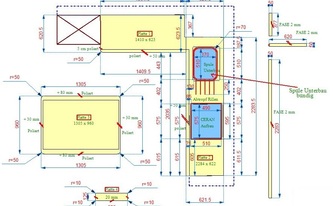 CAD Zeichnung der Silestone Arbeitsplatten Phoenix