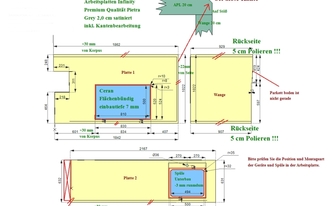 CAD Zeichnung der IKEA Küche in Königswinter