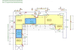 CAD Zeichnung Granit Arbeitsplatten und Wischleisten