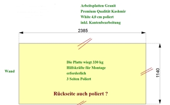 Zeichnung der Kücheninsel in Lauf an der Pegnitz