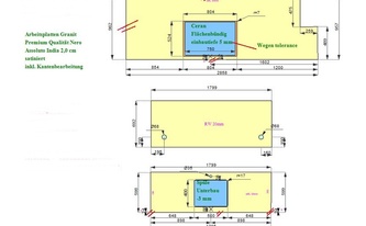 CAD Zeichnung der Küche in Leingarten